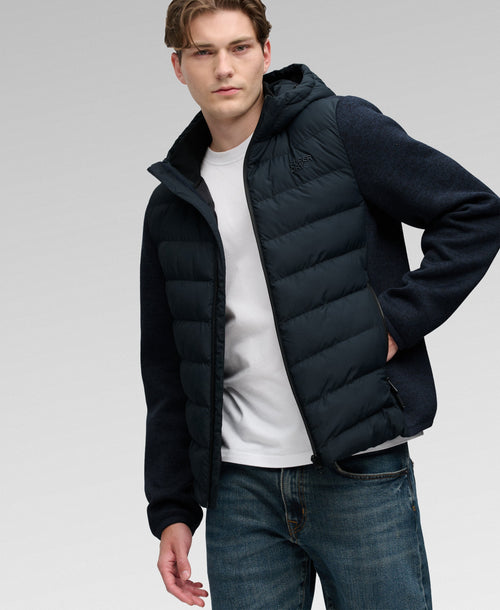 Jacheta Superdry Hooded Storm Knit Hybrid