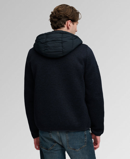 Jacheta Superdry Hooded Storm Knit Hybrid