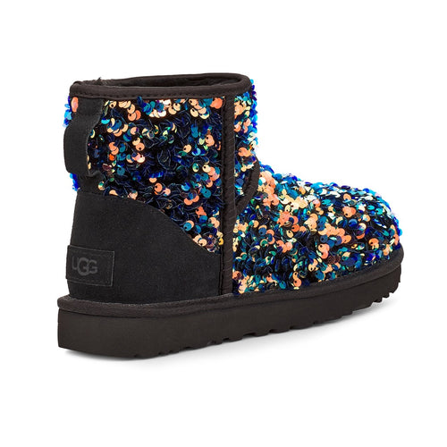 Cizme cu paiete Classic Mini Stellar Sequin UGG