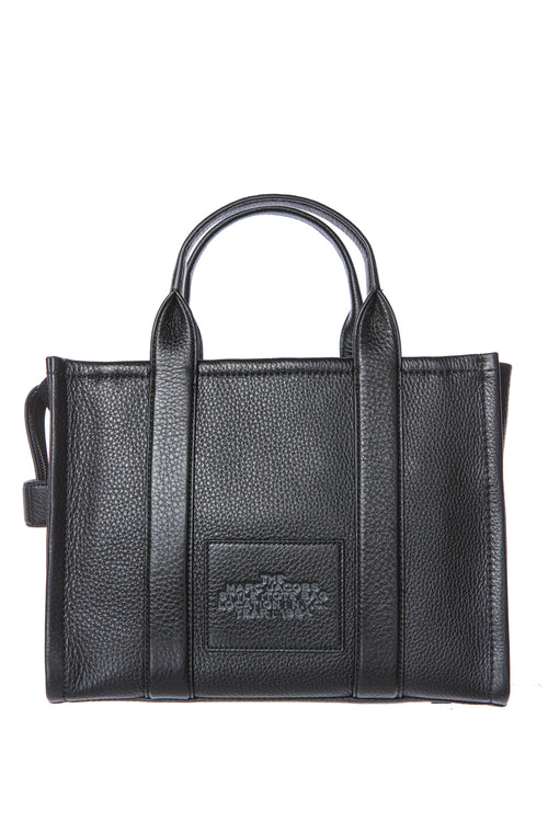 Geanta de piele The Leather Small Tote Marc Jacobs