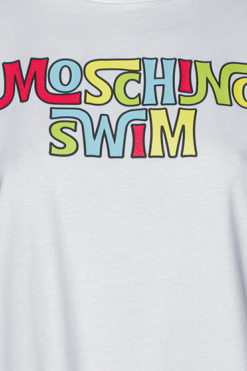Rochie tricou Moschino cu imprimeu cu logo - detaliu logo