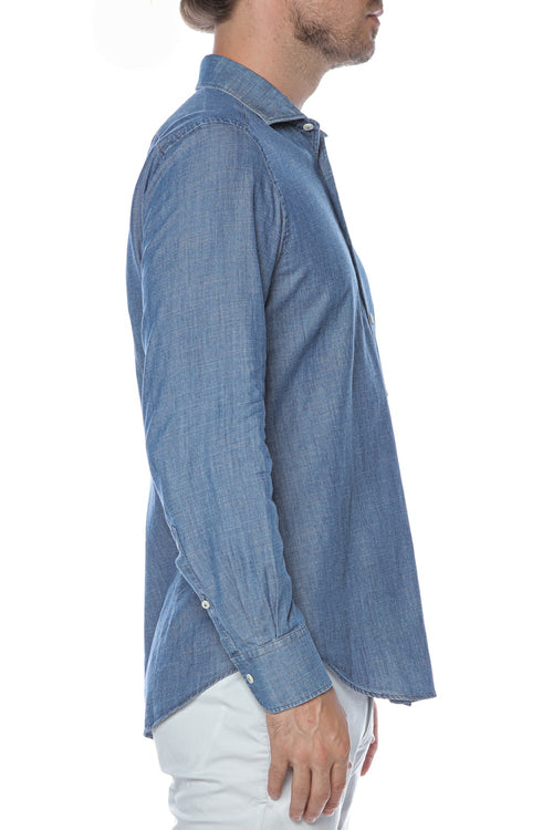 Camasa din denim Pamplona MC2 Saint Barth