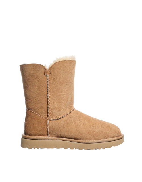Cizme din piele intoarsa cu fermoar Bailey Zip Short UGG