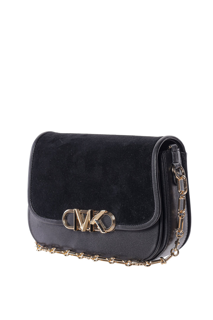 Geanta neagra Michael Kors Parker Medium  cu logo