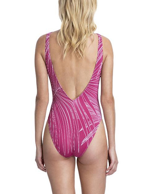 Costum de baie cu imprimeu contrastant Gottex