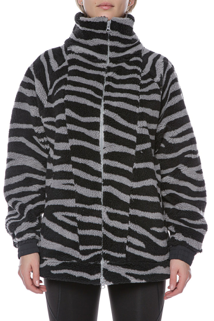 Geaca cu animal print Adidas by Stella McCartney