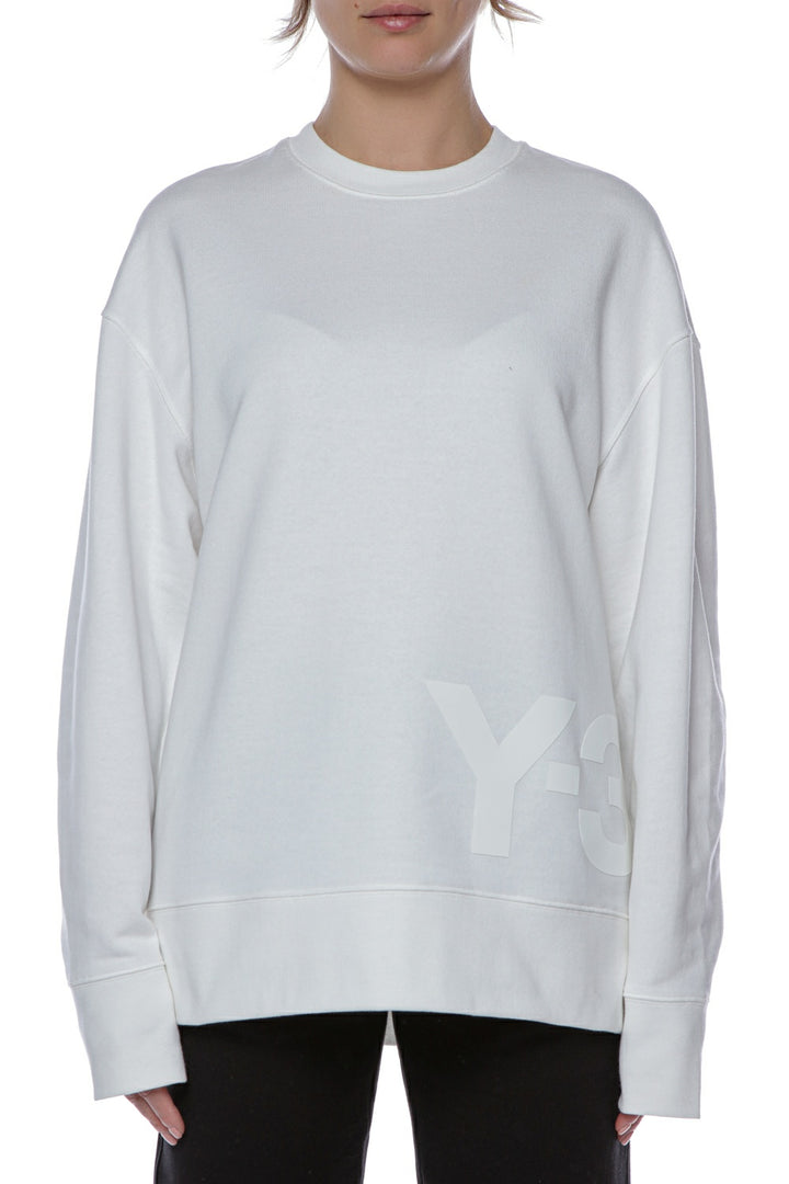 Bluza alba unisex Y-3 Classic Chest Logo