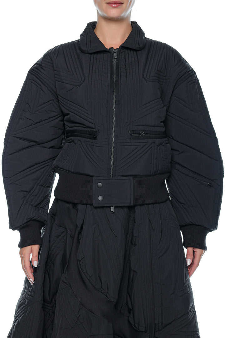 Jacheta neagra Quilted Y-3