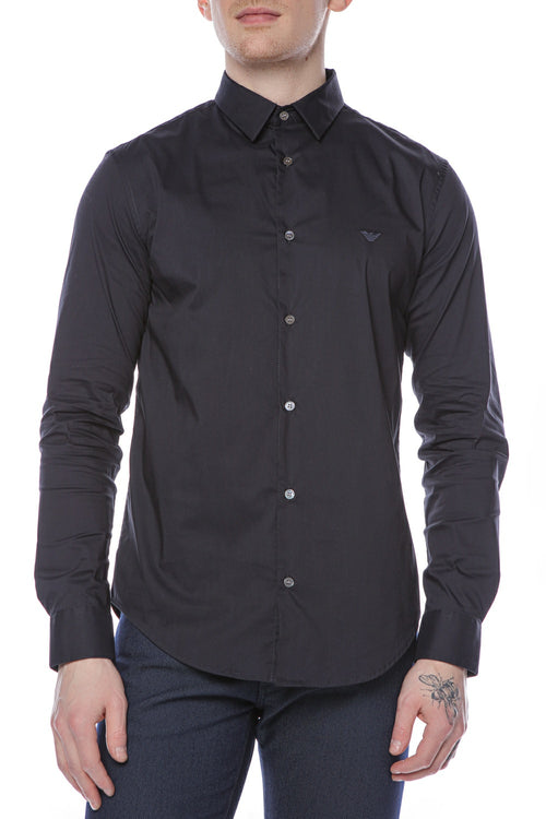 Camasa Emporio Armani cu logo brodat