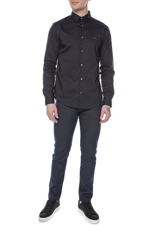 Camasa Emporio Armani cu logo brodat