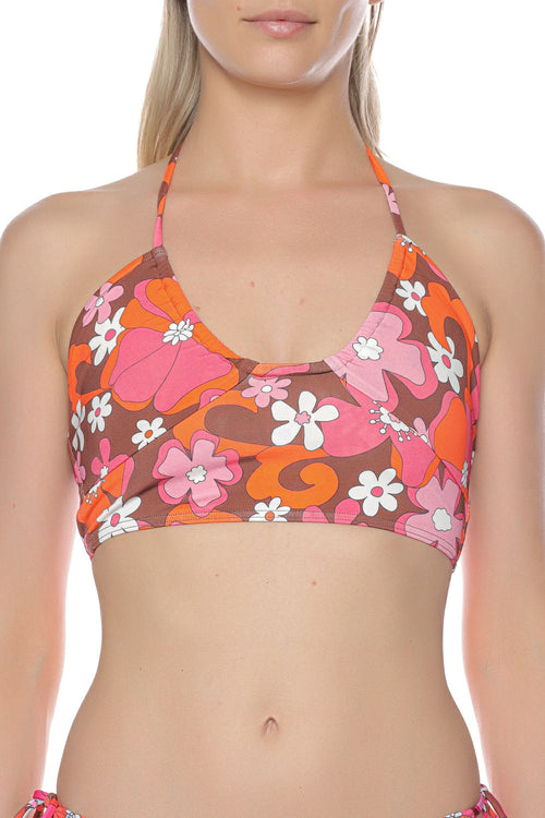 Top cu imprimeu floral MC2 Saint Barth