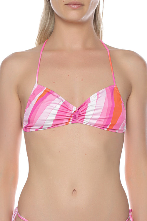 Sutien de baie cu imprimeu colorat MC2 Saint Barth