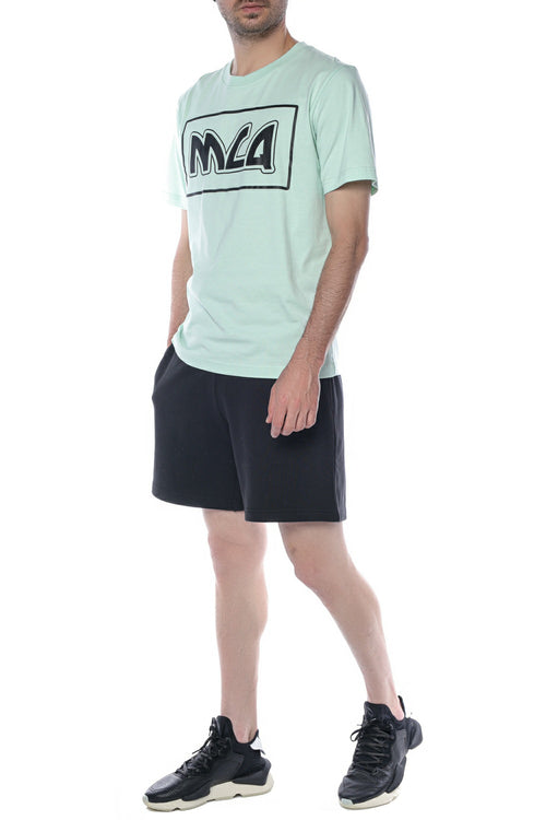 Tricou MCQ cu imprimeu contrastant