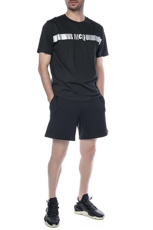 Pantaloni scurti MCQ cu buzunare si imprimeu