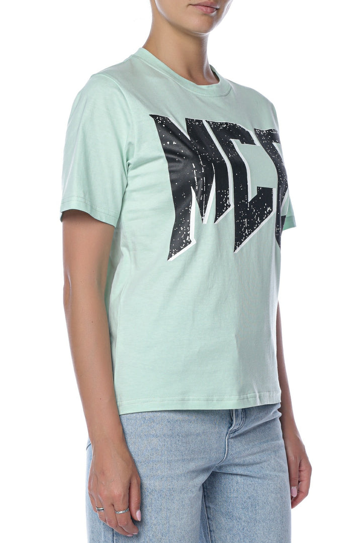 Tricou verde MCQ cu imprimeu cu logo - 2