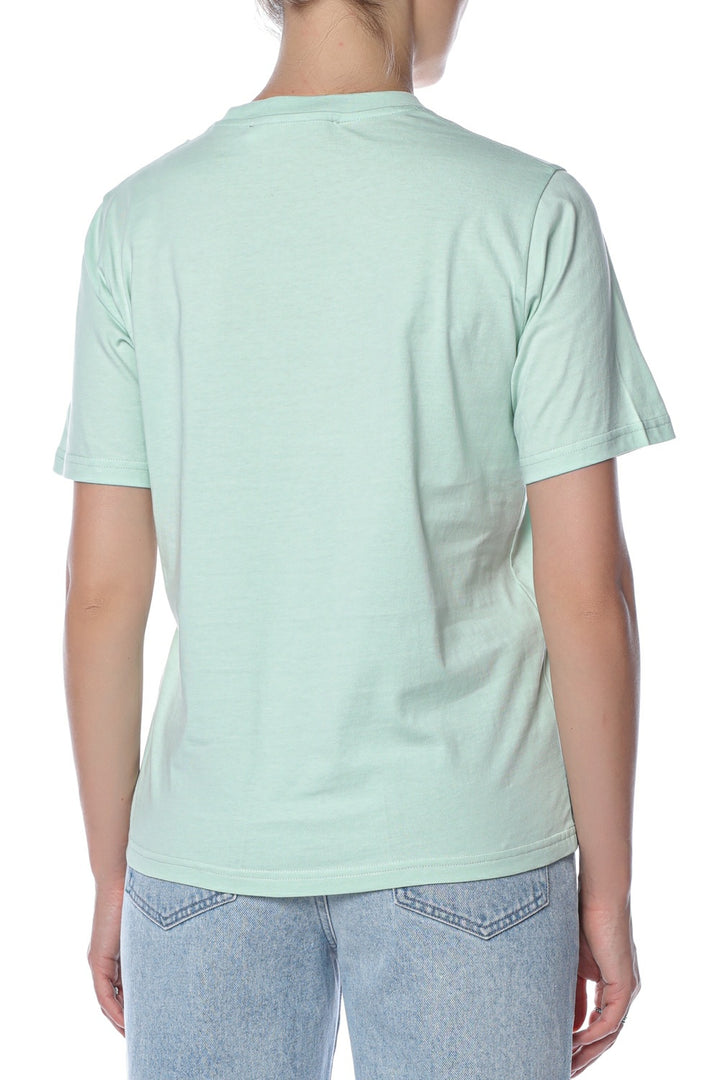 Tricou verde MCQ cu imprimeu cu logo - 3