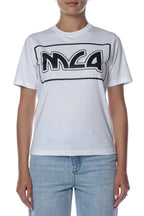 Tricou MCQ cu imprimeu contrastant