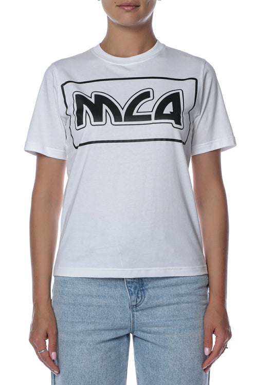 Tricou MCQ cu imprimeu contrastant