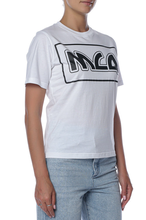 Tricou MCQ cu imprimeu contrastant