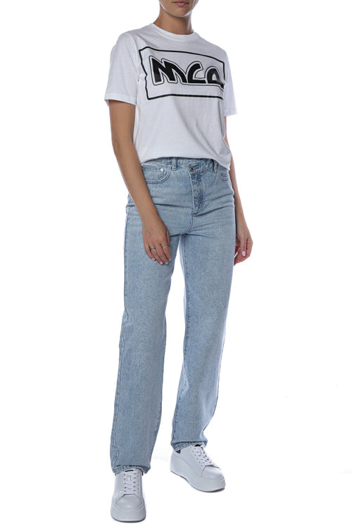Tricou MCQ cu imprimeu contrastant