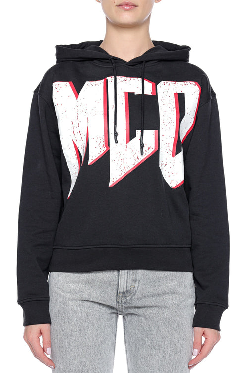 Hanorac cu imprimeu cu logo MCQ