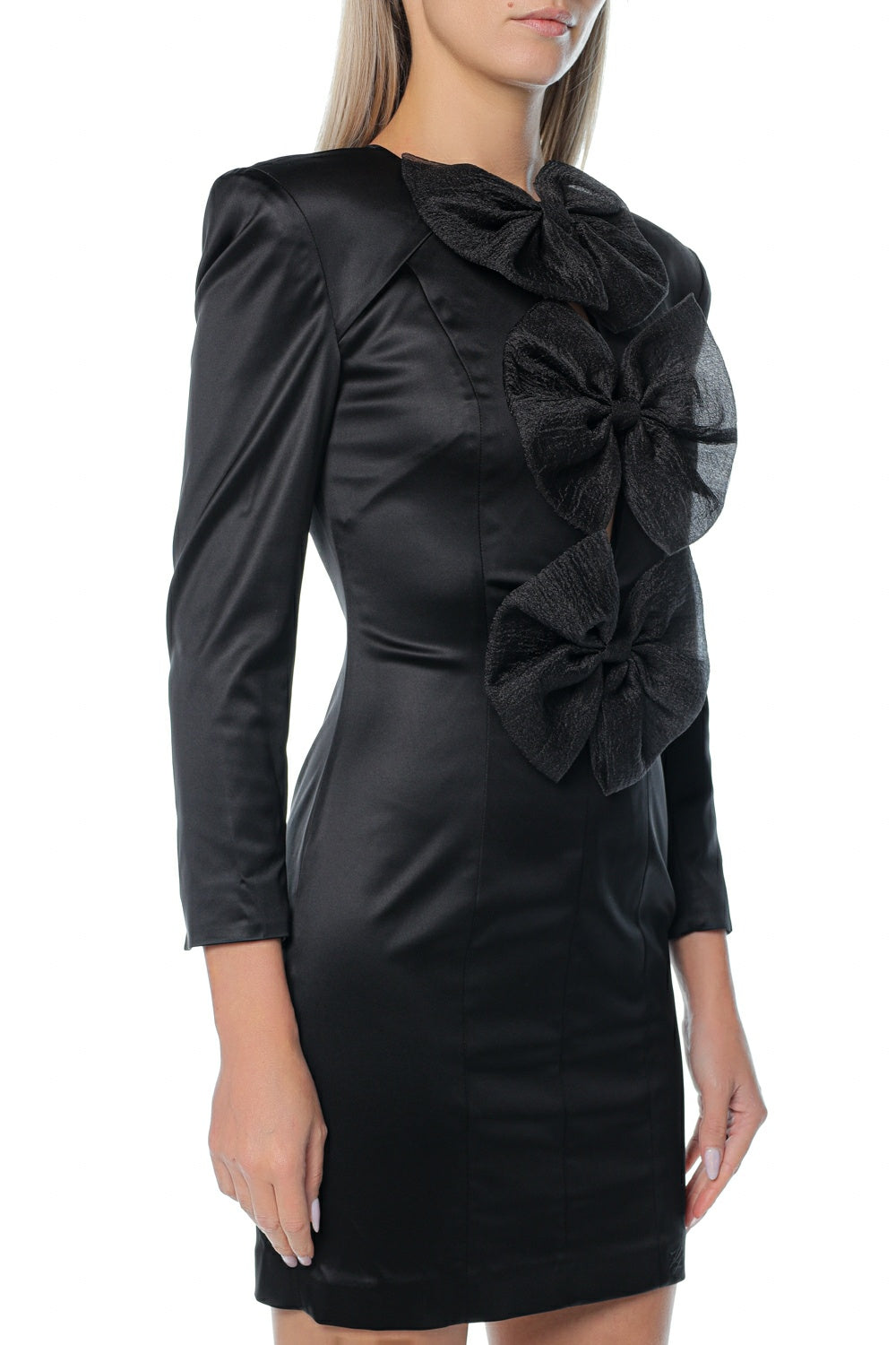 Rochie neagra KARL LAGERFELD Evening With Bows 3