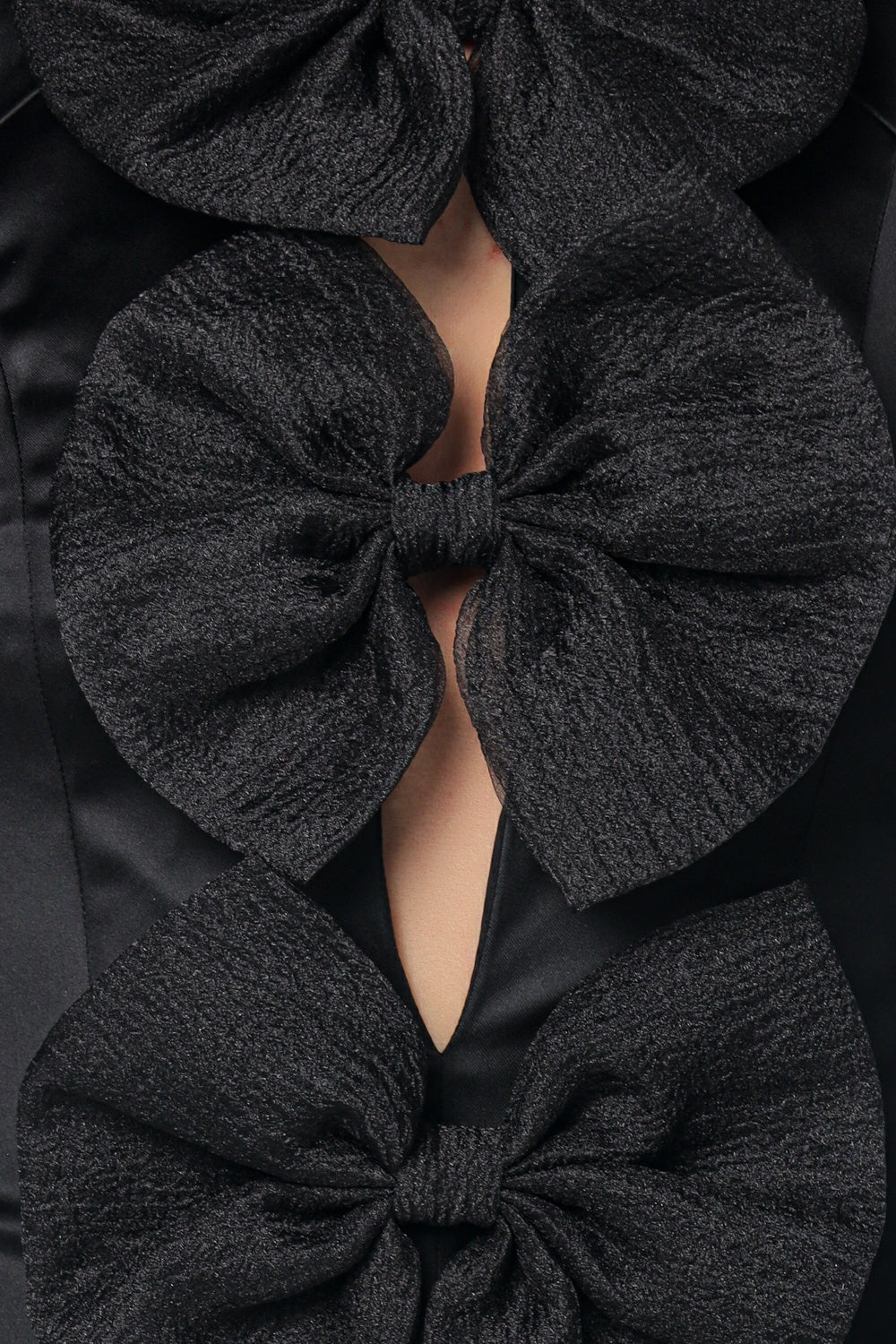 Rochie neagra KARL LAGERFELD Evening With Bows  4