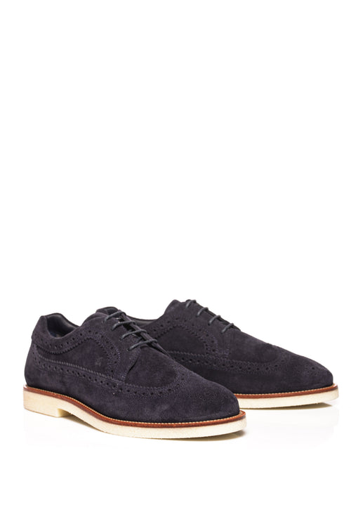 Pantofi din piele intoarsa Business Casual Derby Hogan