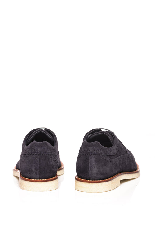 Pantofi din piele intoarsa Business Casual Derby Hogan
