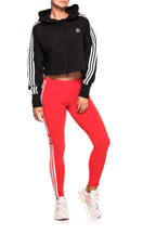 Hanorac crop cu gluga adidas Originals