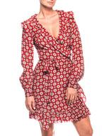 Rochie de matase Lux Pindot Wrap Michael Kors