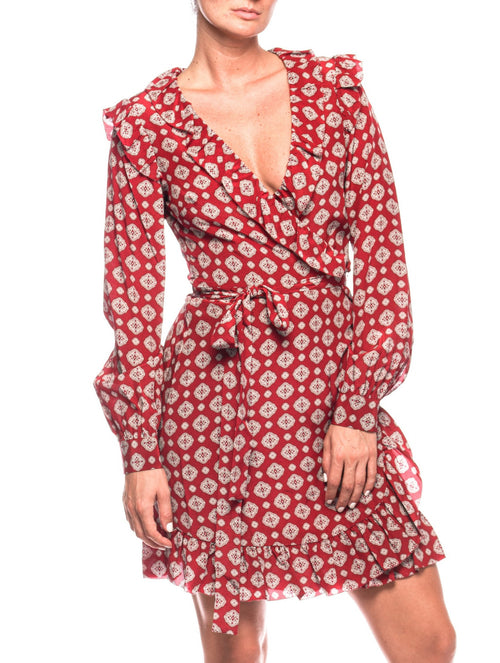 Rochie de matase Lux Pindot Wrap Michael Kors