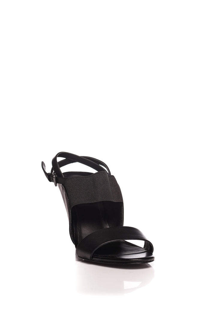 sandale negre piele