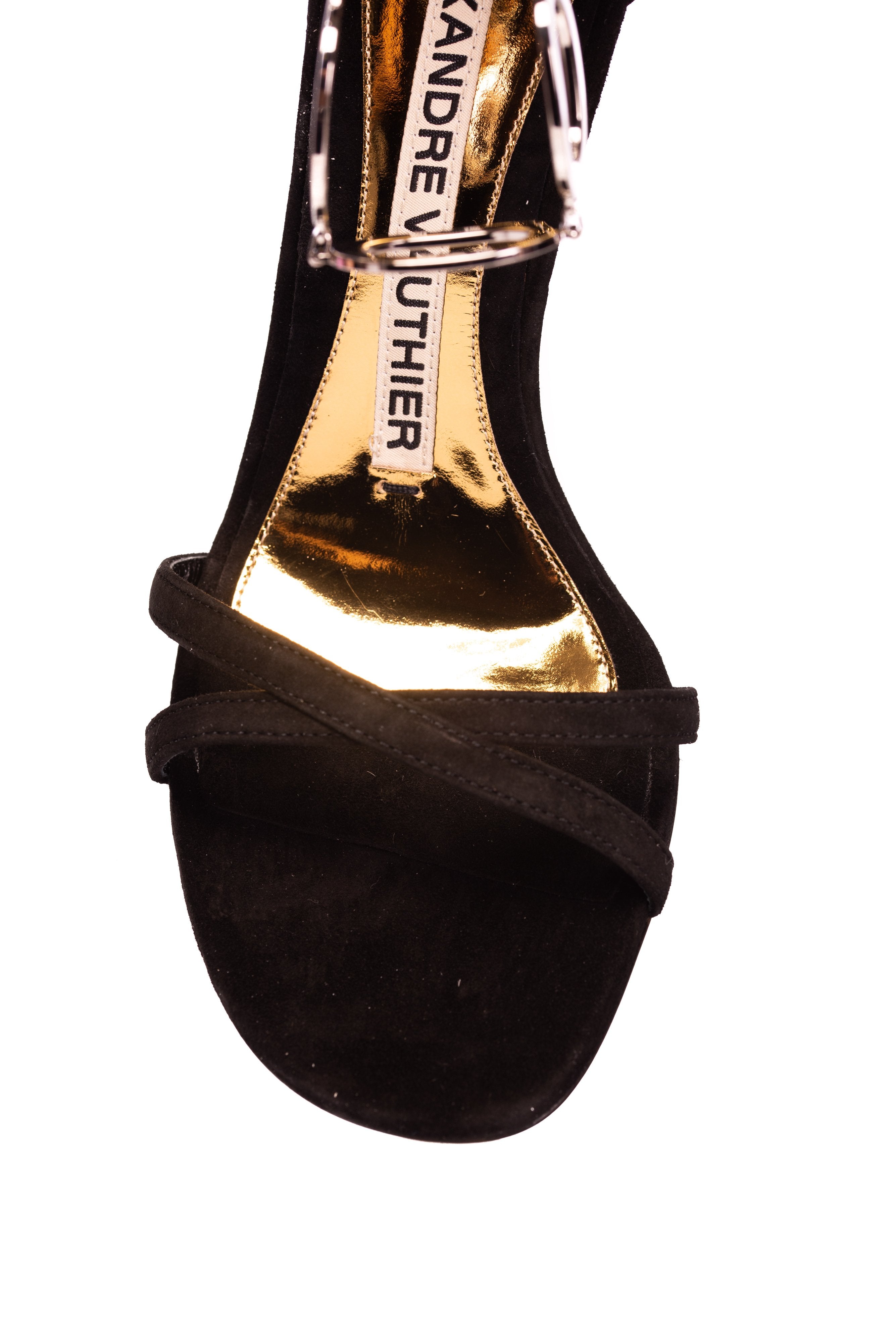 Sandale negre elegante Alexandre Vauthier