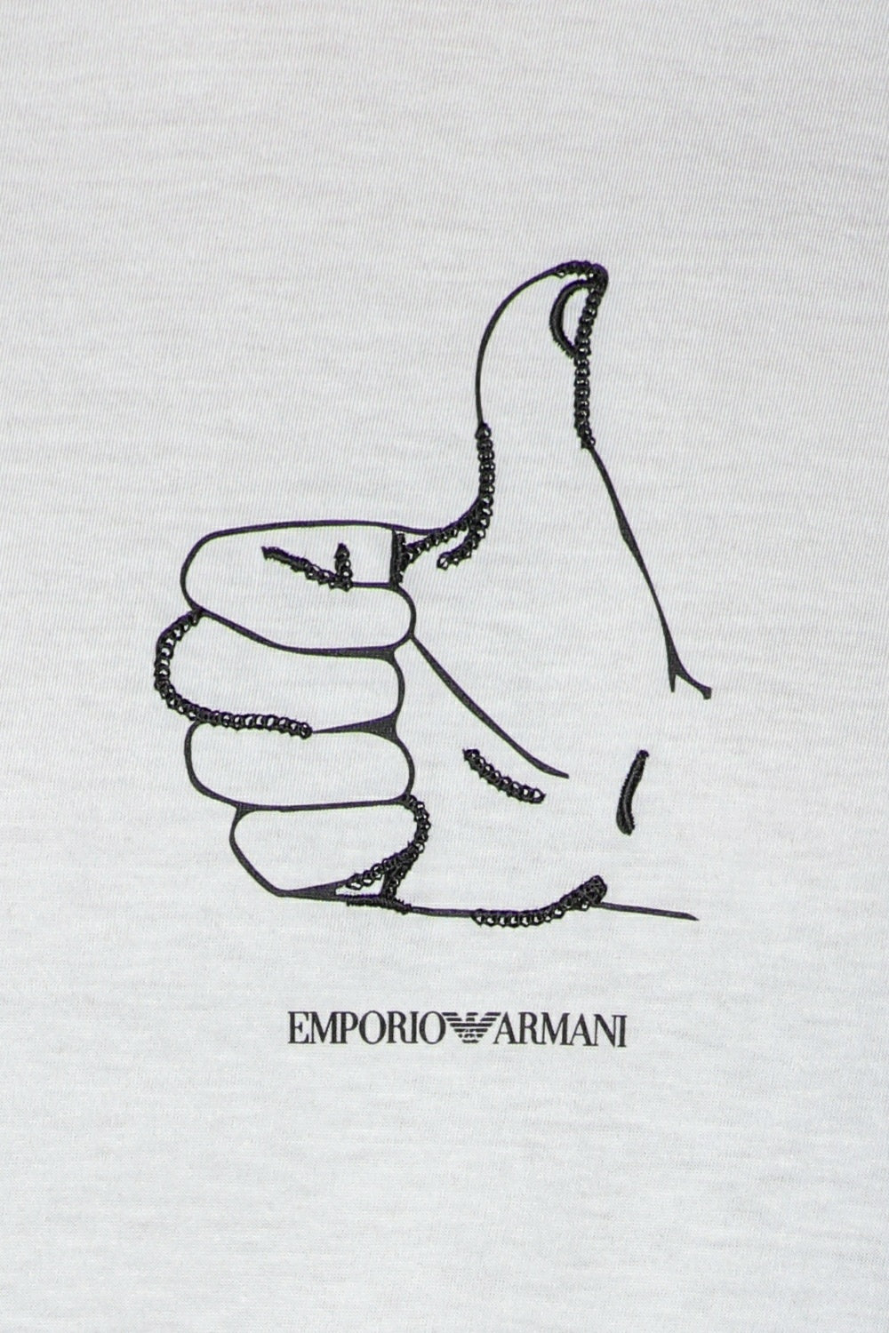 Tricou cu print grafic Emporio Armani