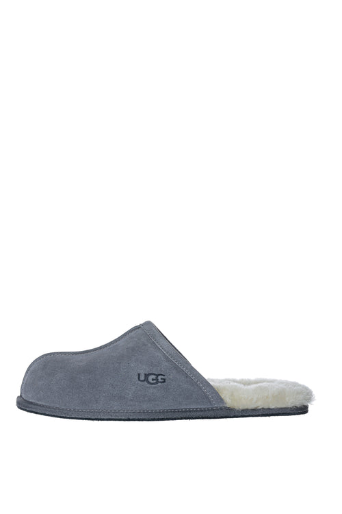 Papuci din piele intoarsa Scuff UGG Gri