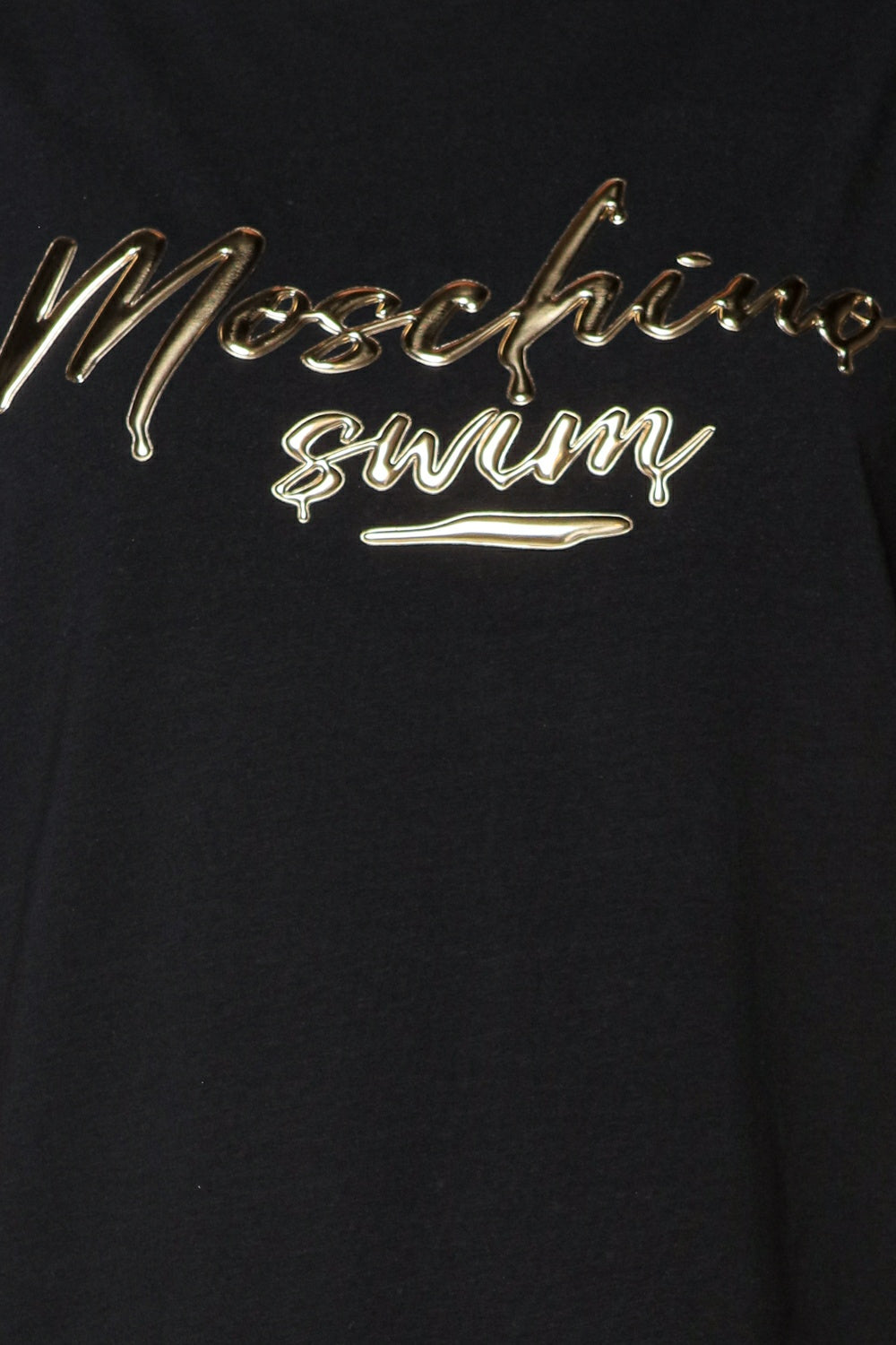 Rochie tricou cu imprimeu cu logo Moschino - detaliu