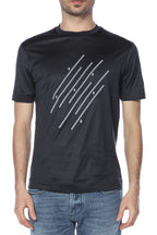 Tricou cu imprimeu contrastant Emporio Armani