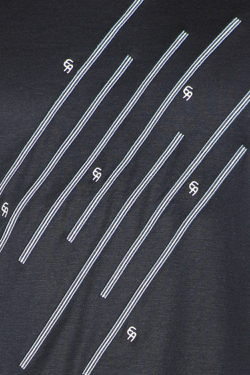 Tricou cu imprimeu contrastant Emporio Armani