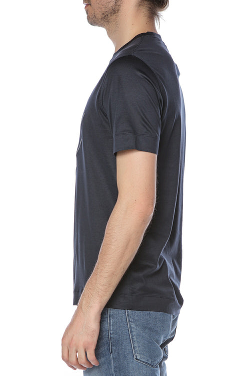 Tricou cu imprimeu contrastant Emporio Armani