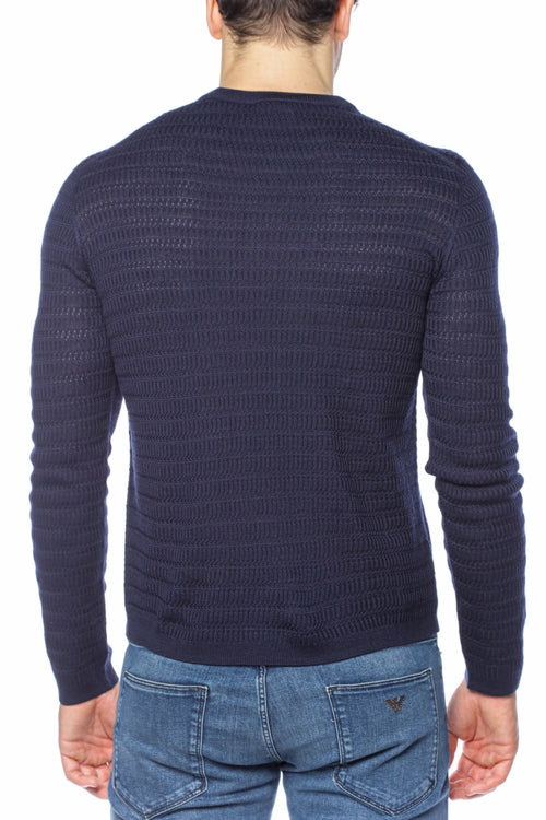 Pulover cu model discret Emporio Armani