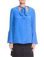 Bluza de matase cu maneci clopot Michael Michael Kors