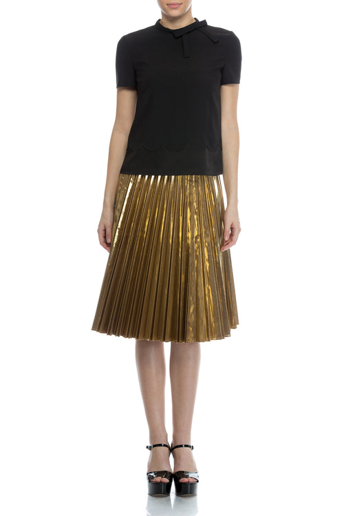 Fusta Metalica Plisata DKNY