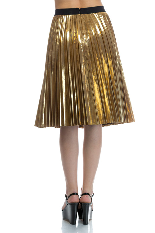 Fusta Metalica Plisata DKNY