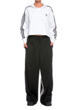 Hanorac alb din bumbac Cropped Adidas Originals