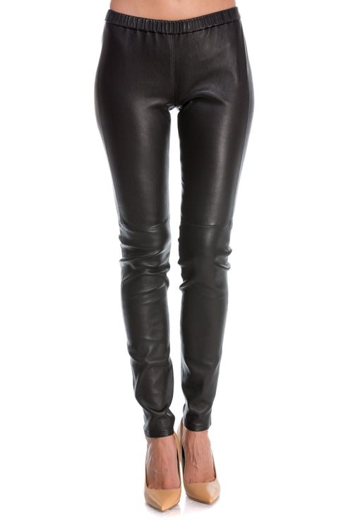 Pantaloni skinny de piele Michael Michael Kors