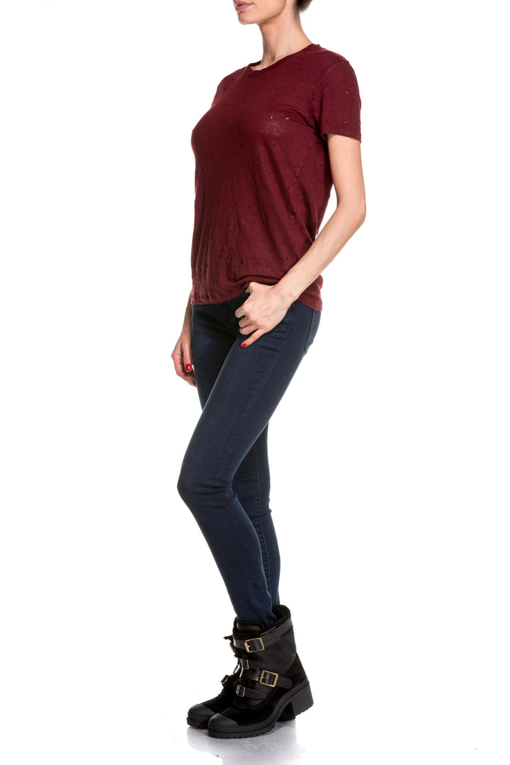 Tricou dama cu model perforat IRO - 1