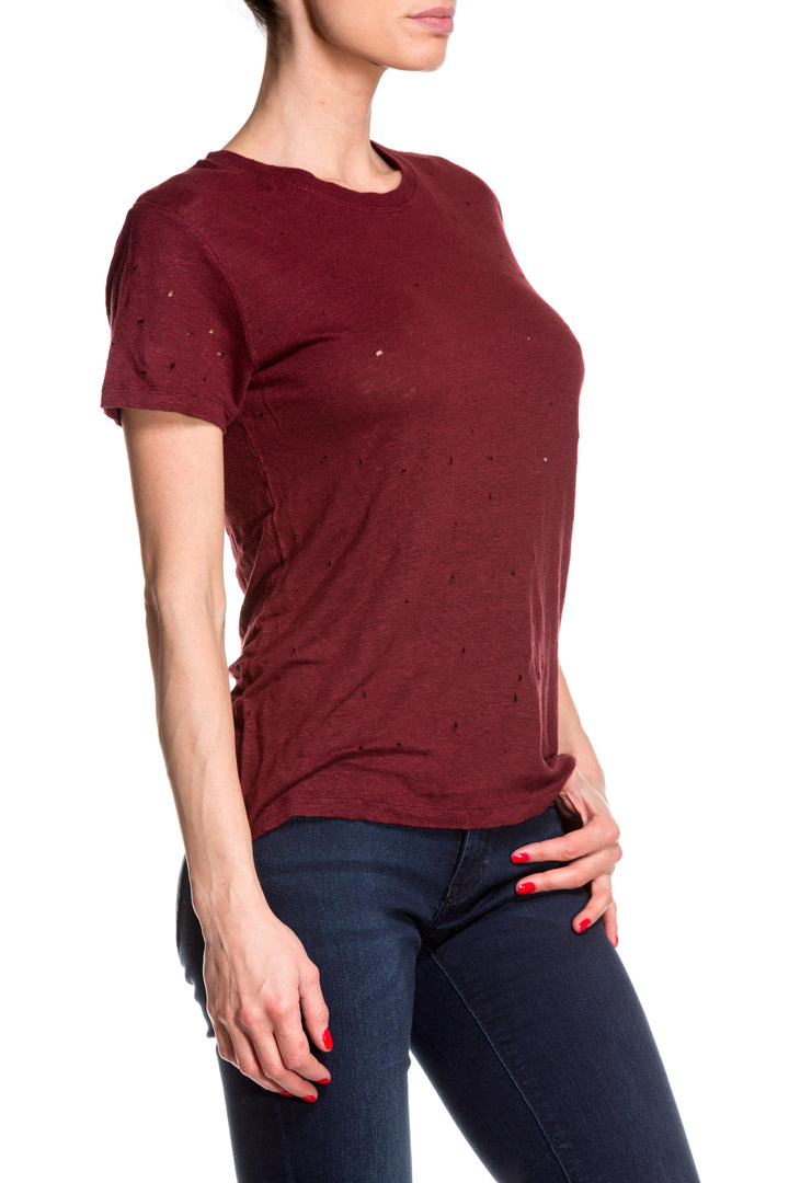 Tricou dama cu model perforat IRO - 3