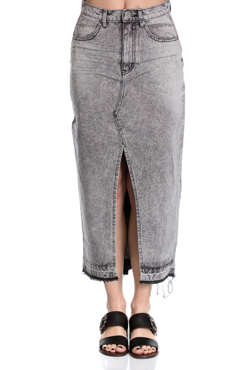 Fusta din denim midi ONETEASPOON 