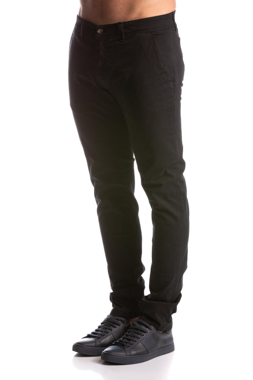 Pantaloni negri slim fit La Martina